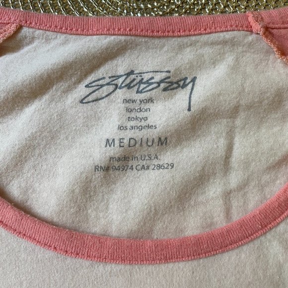 Stussy Women's Baseball Tee - size M - Picture 3 of 3